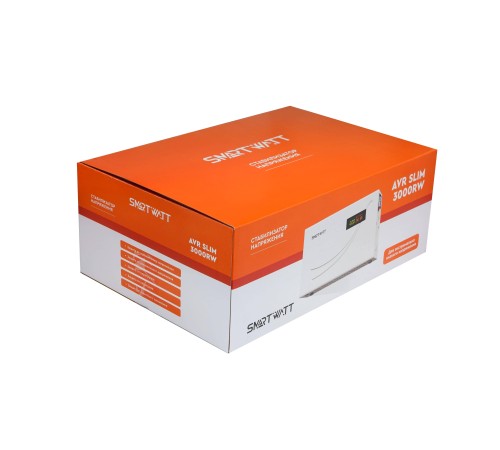 Стабилизатор напряжения Smartwatt SLIM 3000RW 3000ВА белый Стабилизатор напряжения Smartwatt SLIM 3000RW 3000ВА белый