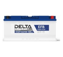 Аккумулятор Delta START MASTER EFB 12105 105Ah 12В, пусковой ток 950, ДхШхВ: 393x175x190мм, L6, Полярность: Обратная