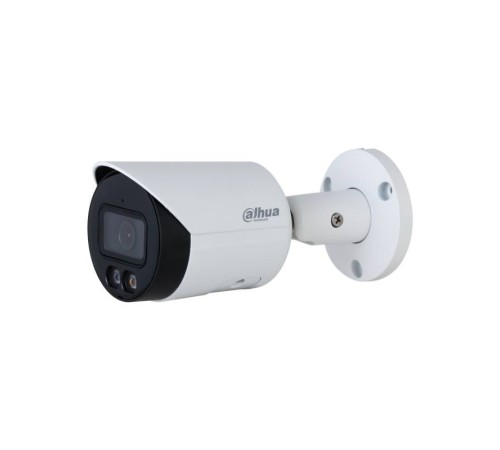 DAHUA DH-IPC-HFW2249SP-S-LED-0280B Уличная цилиндрическая IP-видеокамера Full-color с ИИ 2Мп, 1/2.8” CMOS, объектив 2.8мм, видеоаналитика, LED-подсветка до 30м