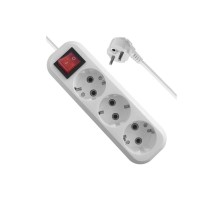 Defender Удлинитель с заземлением L330 16 А, 3 м, заземление, выключатель