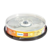 Диск CD-R Philips 700 Mb, 52х, Cake Box (10)