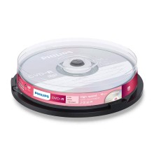 Диск DVD-R Philips 4.7 Gb, 16x, Cake Box (10)