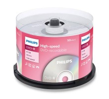 Диск DVD-R Philips 4.7 Gb, 16x, Bulk (50)