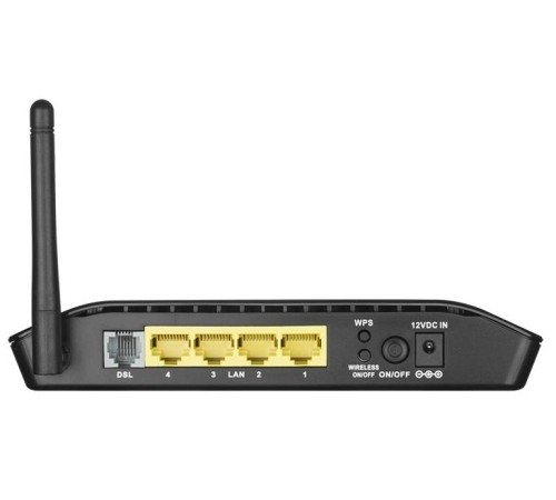 D-Link DSL-2640U/RB/U2B Беспроводной маршрутизатор N150 ADSL2+, 4x100Base-TX LAN, 1xDSL, Annex B