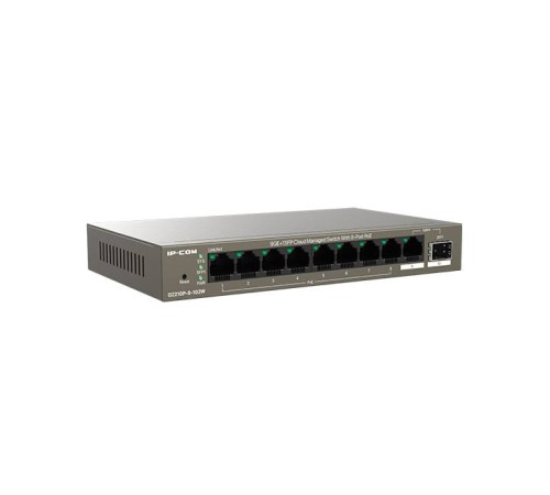 IP-COM G2210P-8-102W Коммутатор управляемый PoE, 10 портов, 9x1 Гбит/с, SFP 1x1 Гбит/с, PoE 8x30Вт (до 92 Вт)