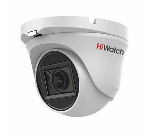 HiWatch DS-T283(B)(2.8mm) Купольная аналоговая камера, 1920x1080, 2 Мп, CMOS, 25 кадр/сек, EXIR до 20 м, IP66, пластик