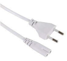 Кабель для аудио-видео техники IEC-320-C7, 2-pin 3m ,белый, iOpen<ACE023-W-3.0M>_1