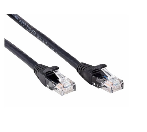 Патчкорд литой iOpen (7/0.20) UTP кат.6 черный 1m <ANP612B-BK-1M>_1