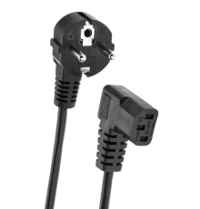 Кабель компьютер - розетка EU угловой  220V <1.8м> Telecom <TP021DA-1.8-BK>_1