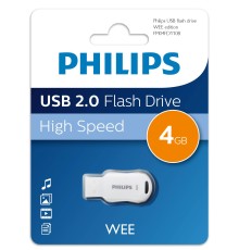 Флеш накопитель 4GB PHILIPS WEE 2.0 8GB, USB 2.0