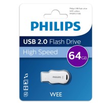Флеш накопитель 64GB PHILIPS WEE 2.0 64GB, USB 2.0