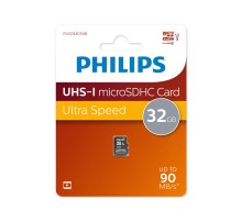 Флеш карта microSD 32GB PHILIPS High Speed  microSDHC Class 10 90MB/s