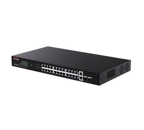 IP-COM G1128P-24-250W Коммутатор неуправляемый PoE, 28 портов, 26x1 Гбит/с, SFP 2x1 Гбит/с, PoE 24x30Вт