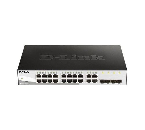 D-Link DGS-1210-20/F2 Настраиваемый L2 коммутатор с 16 портами 10/100/1000Base-T и 4 комбо-портами 100/1000Base-T/SFP