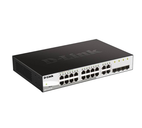 D-Link DGS-1210-20/F2 Настраиваемый L2 коммутатор с 16 портами 10/100/1000Base-T и 4 комбо-портами 100/1000Base-T/SFP