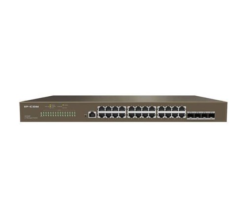 IP-COM G5328F Коммутатор управляемый 3 уровня L3, 28 портов, 24x1 Гбит/с, SFP+ 4x10 Гбит/с, установка в стойку 1U IP-COM G5328F Коммутатор управляемый 3 уровня L3, 28 портов, 24x1 Гбит/с, SFP+ 4x10 Гбит/с, установка в стойку 1U