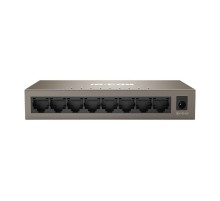 IP-COM G1008M Коммутатор неуправляемый, 8 портов, 8x1 Гбит/с, настольный, металлический