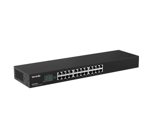 Tenda TEG1024G Коммутатор неуправляемый, 24 порта, 24x1 Гбит/с, установка в стойку, металлический корпус Tenda TEG1024G Коммутатор неуправляемый, 24 порта, 24x1 Гбит/с, установка в стойку, металлический корпус