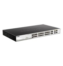 D-Link DGS-1210-28P/F5A Настраиваемый L2 коммутатор с 24 портами 10/100/1000Base-T и 4 комбо-портами 100/1000Base-T/SFP