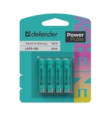 Defender Батарейка алкалиновая LR03-4BL ААА, блистер, 4 шт.,PowerPulse