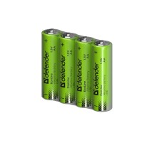Defender Батарейка алкалиновая LR6-4S АА, шринк, 4 шт., EcoLine