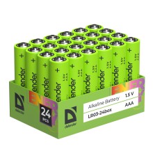 Defender Батарейка алкалиновая LR03-24box ААА, бокс, 24 шт., EcoLine