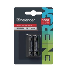 Defender Аккумуляторная батарея HR03-2BL 1000 mAh ААА, Ni-MH, блистер, 2 шт.