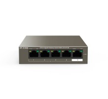 IP-COM F1105P-4-63W Коммутатор неуправляемый PoE, 5 портов, 5x1 Гбит/с, PoE 4х30 Вт (до 58 Вт), настольный