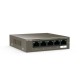 IP-COM F1105P-4-63W Коммутатор неуправляемый PoE, 5 портов, 5x1 Гбит/с, PoE 4х30 Вт (до 58 Вт), настольный