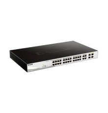 D-Link DGS-1210-28MP/F4A Настраиваемый L2 коммутатор с 24 портами 10/100/1000Base-T и 4 комбо-портами 100/1000Base-T/SFP