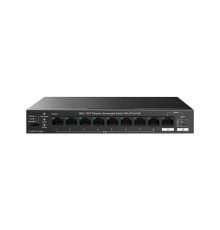 Tenda TEG1110PF-8-120W Коммутатор неуправляемый PoE, 10 портов, 9x1 Гбит/с, SFP 1х1 Гбит/с, PoE 8х30 Вт (до 102 Вт)