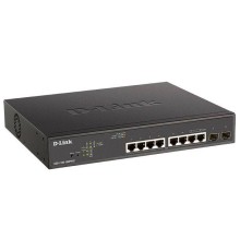 D-Link DGS-1100-10MPPV2/A3A Настраиваемый L2 коммутатор с 8 портами 10/100/1000Base-T и 2 портами 1000Base-X SFP