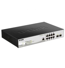 D-Link DGS-1210-10P/ME/A1A Управляемый L2 коммутатор с 8 портами 10/100/1000Base-T и 2 портами 1000Base-X SFP