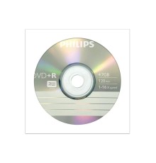 Диск DVD+R Philips 4.7 Gb, 16x, Бум.конверт