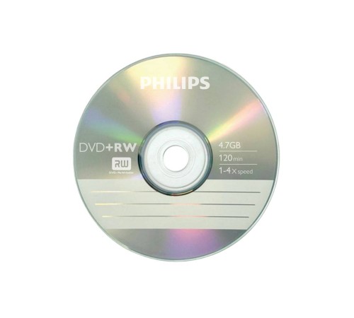 Диск DVD+RW Philips 4.7 Gb, 4x, Конверт