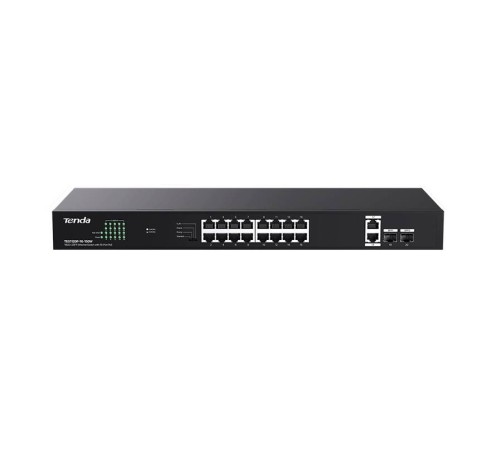 Tenda TEG1120P-16-150W Коммутатор неуправляемый PoE, 18 портов, 18x1 Гбит/с, PoE 16х30 Вт (до 150Вт), SFP 2x1 Гбит/с Tenda TEG1120P-16-150W Коммутатор неуправляемый PoE, 18 портов, 18x1 Гбит/с, PoE 16х30 Вт (до 150Вт), SFP 2x1 Гбит/с