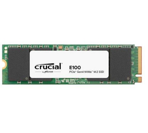 Твердотельный диск 480GB Crucial E100 M.2, NVMe 3D TLC [R/W - 4700/2500 MB/s]