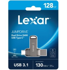 Флеш накопитель 128GB Lexar 2-in-1 USB 3.1 Gen1 USB C, OTG, USB 3.1 Gen1/Type-C, металл/пластик, 130 MB/s