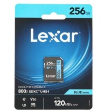 Флеш карта SD 256GB Lexar Professional 800x PRO SDXC UHS-I U3 V30 C10, 150/45 Mb/s