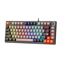 Defender Механическая клавиатура Wildfire GK-213 RU,сер/чер,82кн,TNT розов,1.5м_1