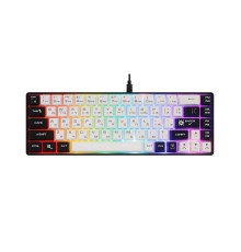 Defender Игровая клавиатура проводная Aris GK-349 RU,бел/черн,68кн+FN,радуж,1.5м