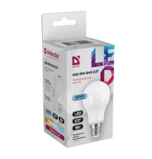 Defender Лампочка светодиодная A55-9W-840-E27 груша, 4000 К, нейтральный белый, 1 шт