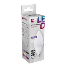 Defender Лампочка светодиодная C37-10W-865-E14 свеча, 6500 К, холодный дневной, 1 шт.