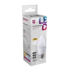 Defender Лампочка светодиодная C37-10W-830-E27 свеча, 3000 К, теплый белый, 1 шт.