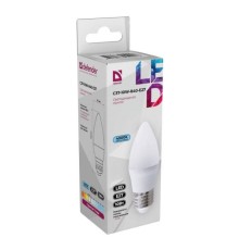 Defender Лампочка светодиодная C37-10W-840-E27 свеча, 4000 К, нейтральный белый, 1 шт