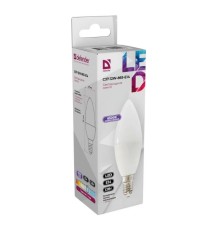 Defender Лампочка светодиодная C37-12W-865-E14 свеча, 6500 К, холодный дневной, 1 шт.
