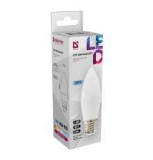 Defender Лампочка светодиодная C37-12W-840-E27 свеча, 4000 К, нейтральный белый, 1 шт