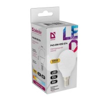 Defender Лампочка светодиодная P45-8W-830-E14 шар, 3000 К, теплый белый, 1 шт.