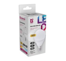 Defender Лампочка светодиодная P45-10W-830-E14 шар, 3000 К, теплый белый, 1 шт.