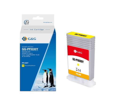 Картридж G&G, аналог Canon PFI030Y (3492C001) желтый